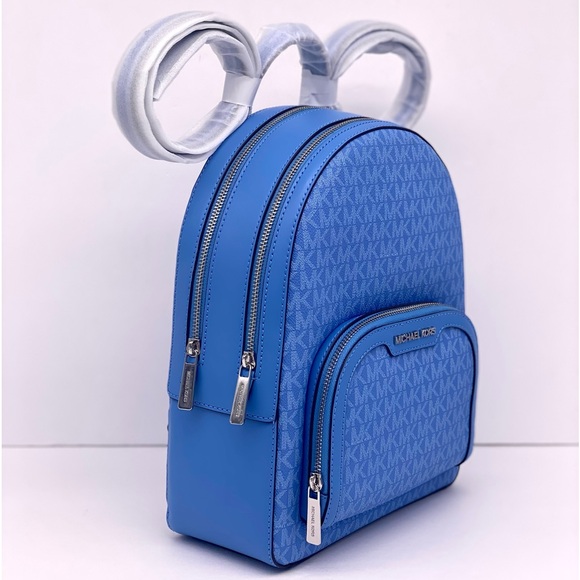 Michael Kors Jaycee Medium Backpack MK Blue - Picture 11 of 15